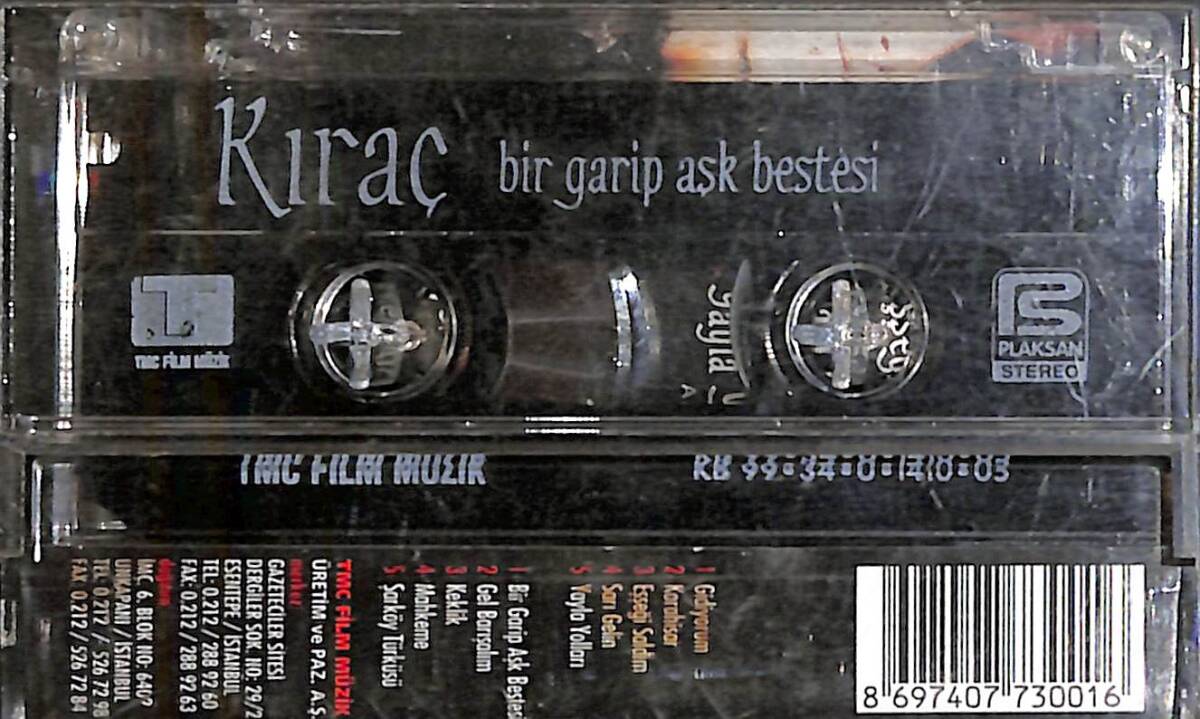 Kıraç - Bir Garip Aşk Bestesi Kaset (İkinci El) KST27658 - 2