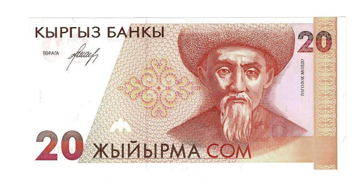 Kırgızistan 20 Som 1994 ÇİL *Toğoloq Moldo* YKP6499 - 1
