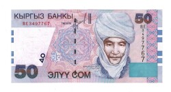 Kırgızistan 50 Som 2002 ÇİL *Qurmanjan Datqa* YKP6627 - 1