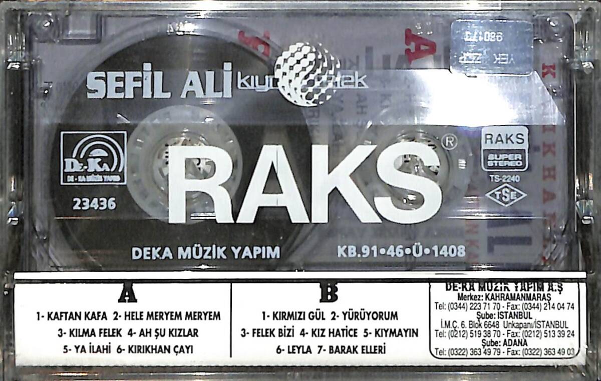 Kırıkhanlı Sefil Ali - Kıyma Felek / Kaftan Kafa Kaset (Sıfır Kaset) KST29073 - 2