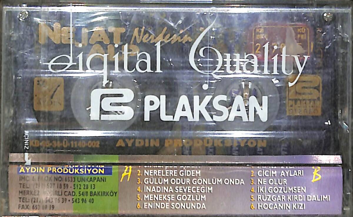Nejat Alp - Nerdesin Kaset (Sıfır) KST26667 - 2