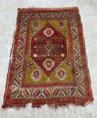 Kırşehir Eski El Dokuma Antika Halı AOB3798 (N) - 2