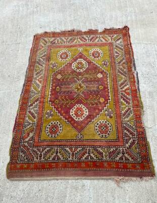 Kırşehir Eski El Dokuma Antika Halı AOB3798 (N) - 3