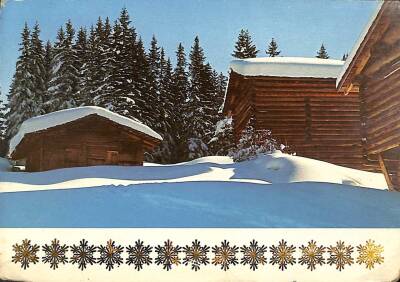 Kış Temalı Açılır Kapak Yaldızlı Kartpostal KRT16077 - 1