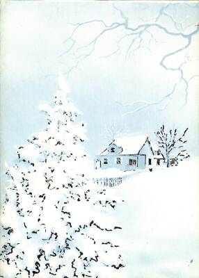 Kış Temalı Açılır Kapak Yaldızlı Kartpostal KRT16133 - 1