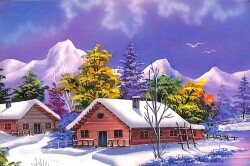 Kış Temalı Kartpostal KRT11711 - Gökçekoleksiyon