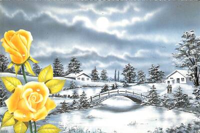 Kış Temalı Kartpostal KRT13893 - 1