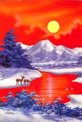 Kış Temalı Kartpostal KRT13896 - Gökçekoleksiyon