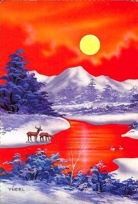 Kış Temalı Kartpostal KRT13896 - 1