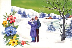 Kış Temalı Kartpostal KRT13897 - Gökçekoleksiyon