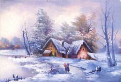 Kış Temalı Kartpostal KRT13898 - Gökçekoleksiyon