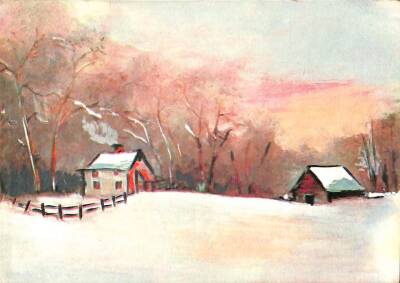Kış Temalı Kartpostal KRT13904 - 1