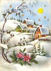 Kış Temalı Kartpostal KRT13924 - Gökçekoleksiyon