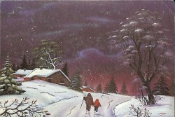 Kış Temalı Kartpostal KRT13960 - Gökçekoleksiyon