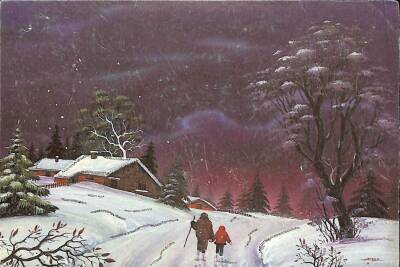 Kış Temalı Kartpostal KRT13960 - 1