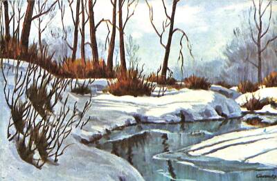 Kış Temalı Kartpostal KRT13964 - 1