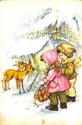 Kış Temalı Kartpostal KRT14934 - Gökçekoleksiyon