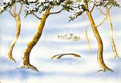 Kış Temalı Kartpostal KRT14967 - Gökçekoleksiyon