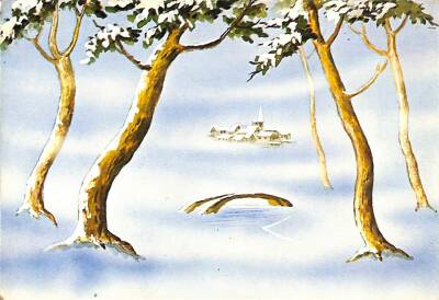 Kış Temalı Kartpostal KRT14967 - 1
