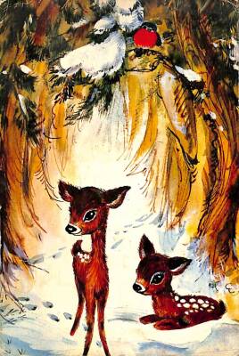 Kış Temalı Kartpostal KRT14987 - 1