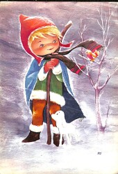 Kış Temalı Kartpostal KRT15913 - Gökçekoleksiyon