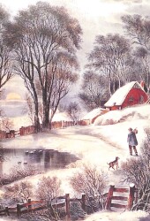 Kış Temalı Kartpostal KRT15919 - Gökçekoleksiyon