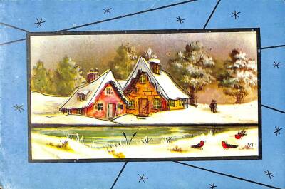 Kış Temalı Kartpostal KRT16107 - 1