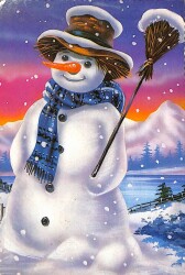 Kış Temalı Kartpostal KRT16803 - Gökçekoleksiyon