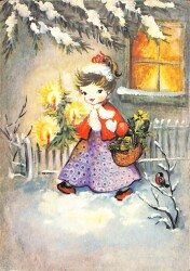 Kış Temalı Kartpostal KRT17288 - Gökçekoleksiyon