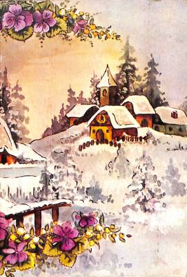 Kış Temalı Kartpostal KRT19152 - 1
