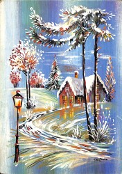 Kış Temalı Kartpostal KRT19244 - Gökçekoleksiyon