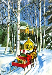 Kış Temalı Kartpostal KRT19247 - Gökçekoleksiyon