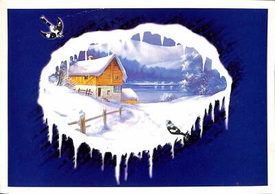 Kış Temalı Kartpostal KRT19315 - 1
