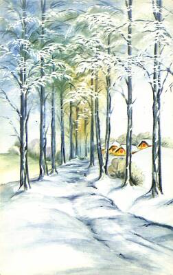 Kış Temalı Kartpostal KRT19523 - 1