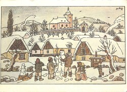 Kış Temalı Kartpostal KRT19538 - 1