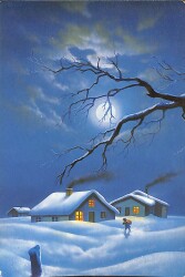 Kış Temalı Kartpostal KRT21055 - Gökçekoleksiyon