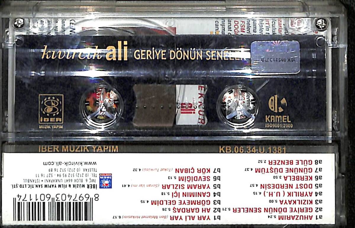 Kıvırcık Ali - Geriye Dönün Seneler Kaset (İkinci El) KST28170 - 2