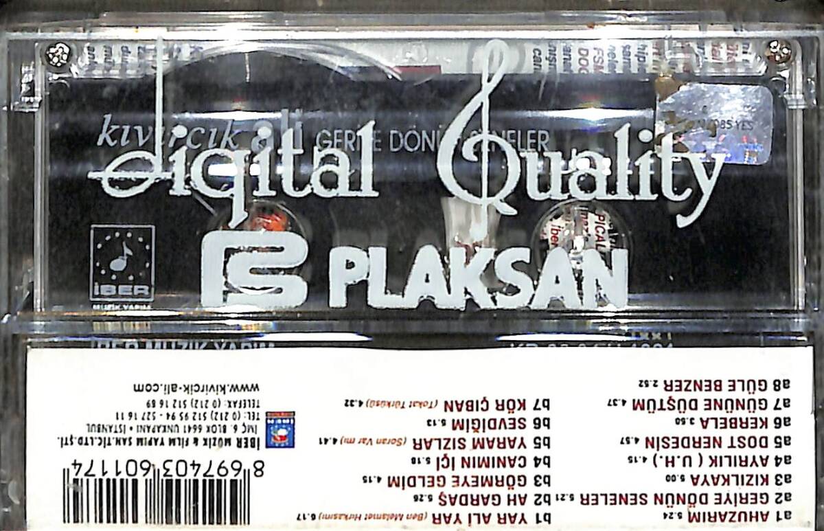 Kıvırcık Ali - Geriye Dönün Seneler Kaset (Sıfır Kaset) KST29321 - 2