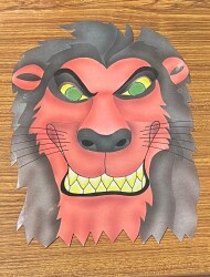 Kızgın Aslan Hayvan Çocuk Yüz Maskesi AOB4866 - 3