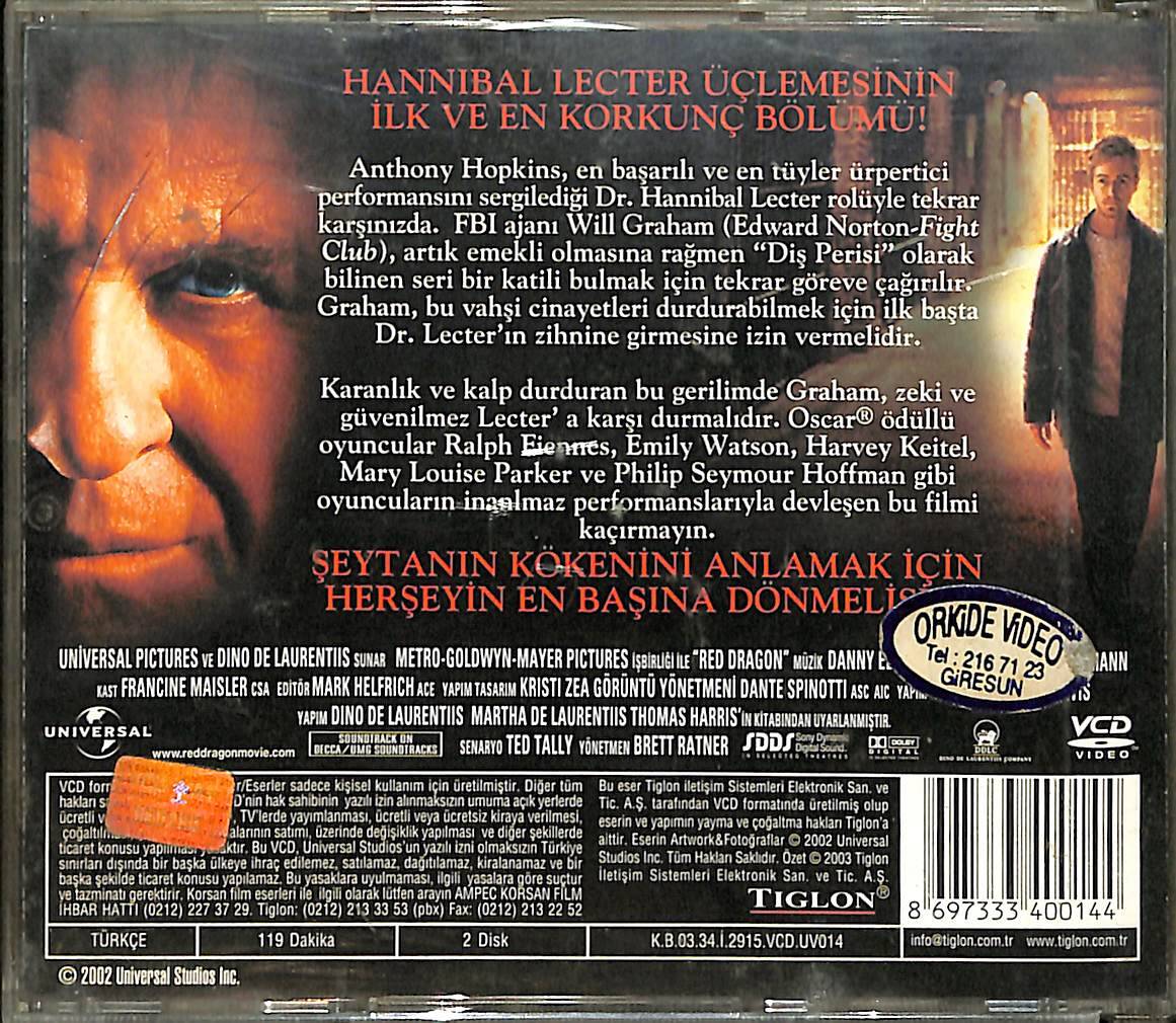 Kızıl Ejder VCD Film VCD27207 - 2