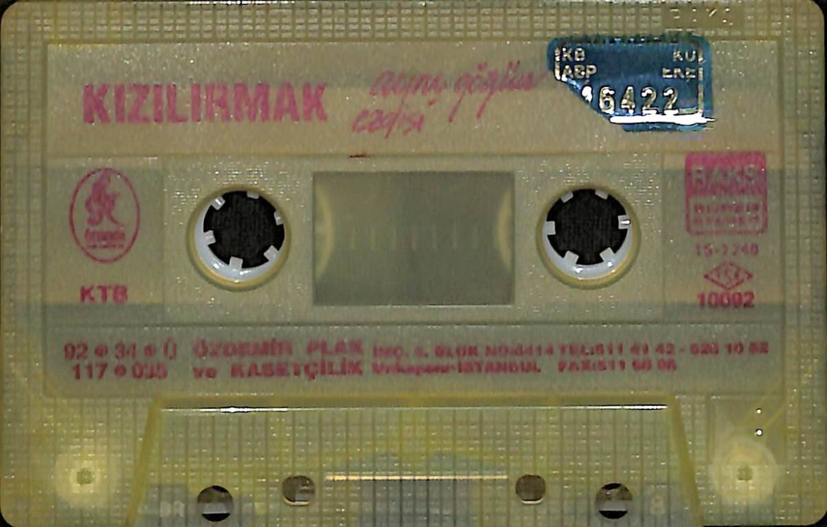 Kızılırmak - Aynı Göğün Ezgisi Kaset (İkinci El) KST27830 - 1