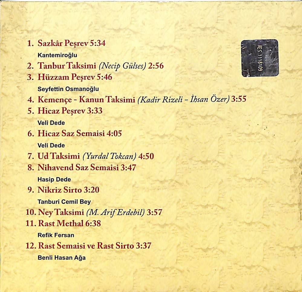 Klasik Osmanlı Müziği CD (İkinci El) CD4479 - 2