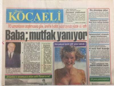 Kocaeli Gazetesi 1 Mart 1992 - BabaSüleyman Demirel)Mutfak Yanıyor GZ50977 - 1