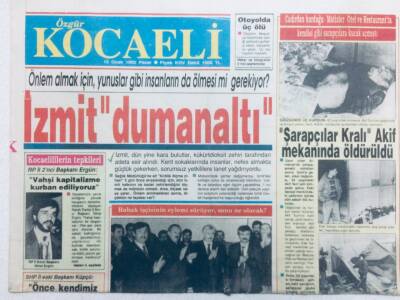 Kocaeli Gazetesi 12 Ocak 1992 - İzmit Dumanaltı GZ41031 - 1