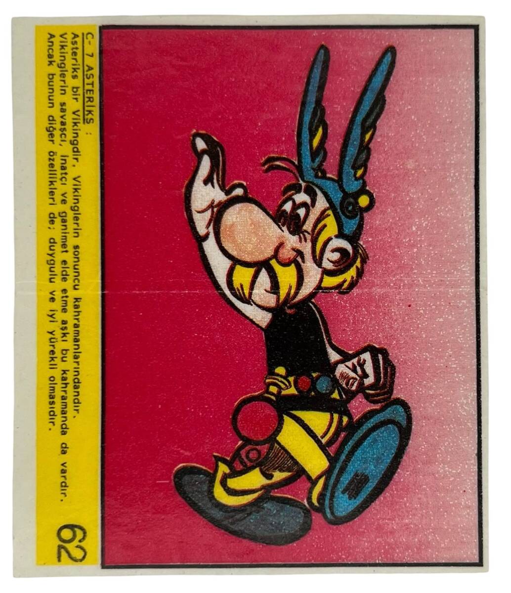 KOLA Dandy Sakız Kağıdı-ASTERİKS - No 62 Sakız Kağıdı Stickers SKZ1036 - 1