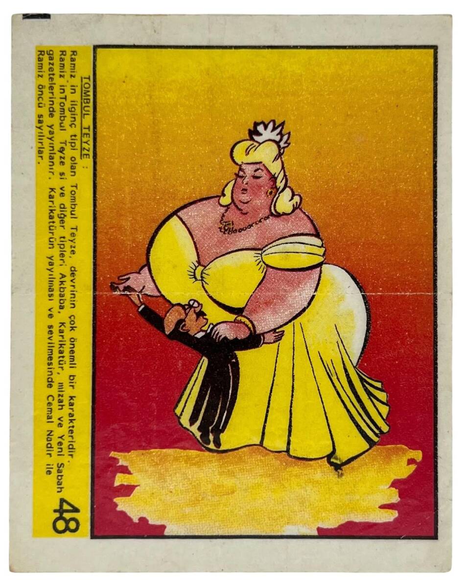 KOLA Dandy Sakız Kağıdı -TOMBUL TEYZE- No 48 Sakız Kağıdı Stickers SKZ1026 - 1