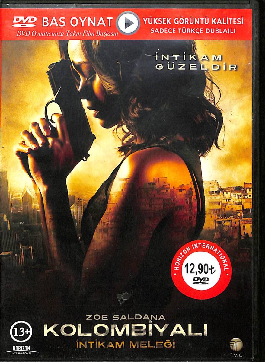 Kolombiyalı İntikam Meleği – Orijinal DVD (İkinci El) * Zoe Saldaña, Michael Vartan, Jordi Mollà, Lennie James, Cliff Curtis – 2011 * DVD2988 - 1