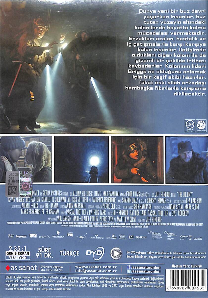 Koloni (The Colony) – Orijinal DVD (İkinci El) * Kevin Zegers, Bill Paxton, Laurence Fishburne, Charlotte Sullivan * DVD2943 - 2