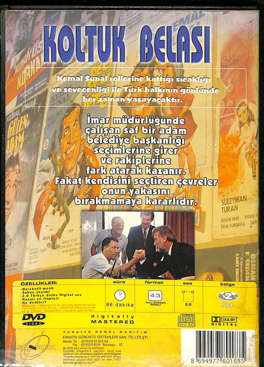 Koltuk Belası - Kemal Sunal DVD Film (İkinci El) DVD2547 - 2
