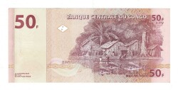 Kongo 50 Francs 2007 ÇİL YKP8429 - 2